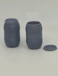 Plastic oil drums