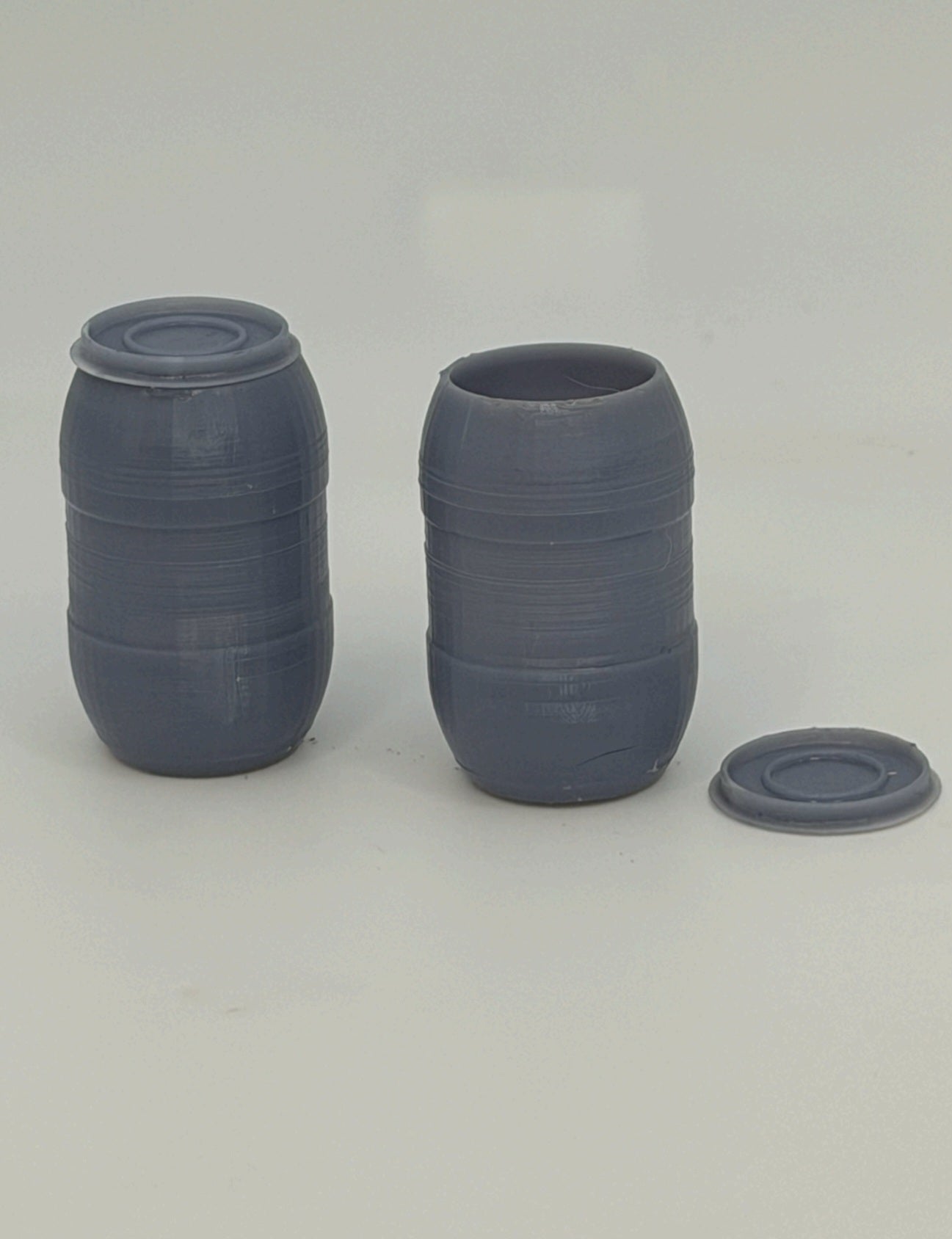 Plastic oil drums