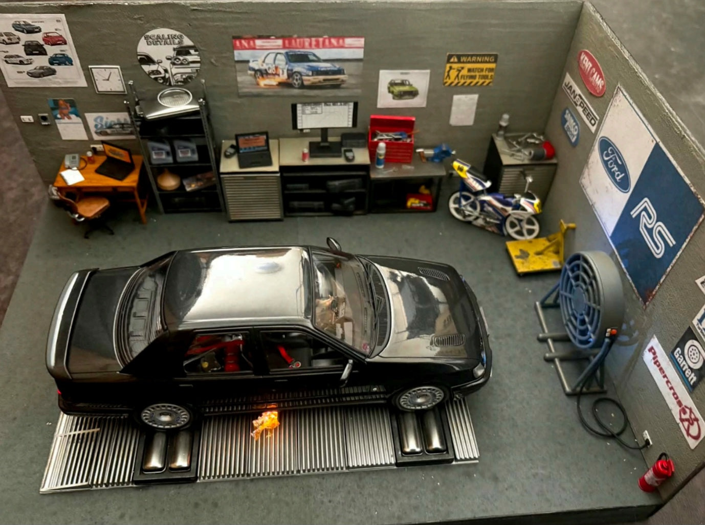 Rolling road/Dyno room fully length adjustable